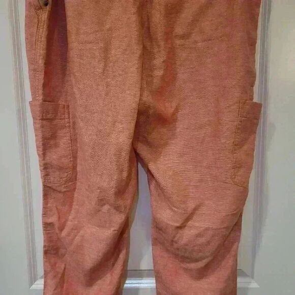 Sonoma Women's Oak Orange Linen Utility Joggers NEW - Picture 13 of 15